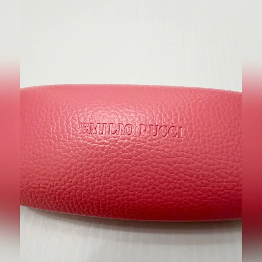 Emilio Pucci SunGlasses Case - Pebbled Pink